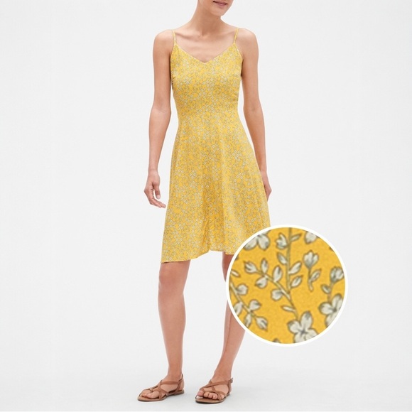 GAP Dresses & Skirts - GAP Floral Yellow Rayon Sundress